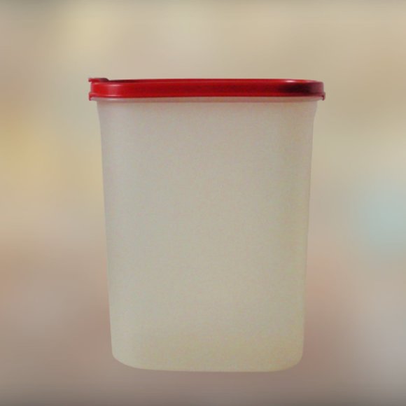 TUPPERWARE Red Pour Lid Modular Cereal Keeper - Picture 1 of 7